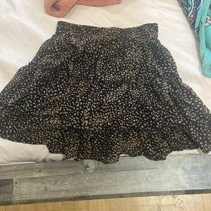 Black and brown dotted skirt from lizard thicket